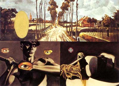 Landscape with Two Nudes and Three Eyes